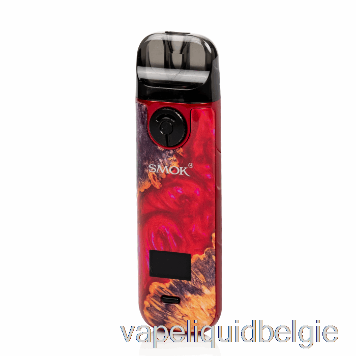 Vape Smaken Smok Novo 4 25w Podkit Rood Stabiliserend Hout